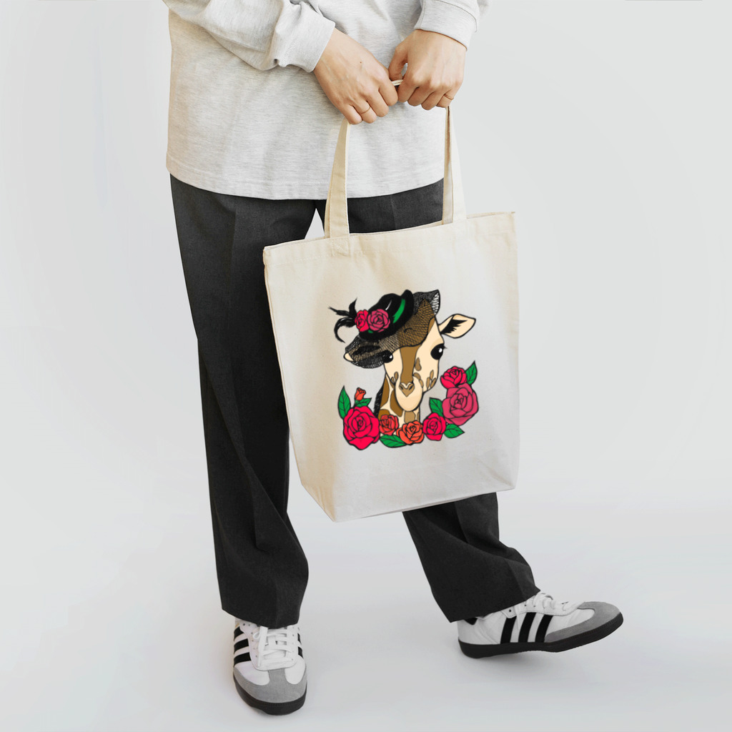 kiriedouの貴婦人風なキリンさんカラー Tote Bag