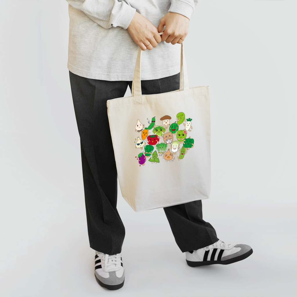 フォーヴァのベジタブルALL－fruits and vegetables word chain－ベジフルしりとり－ Tote Bag