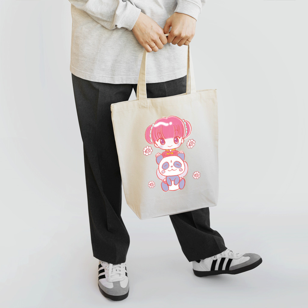 おむふみ屋のふぁんしぃ〜（チャイナガールとパンダ） Tote Bag