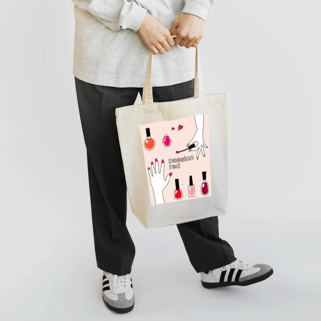 そら色の小ビンのパッション レッド Tote Bag