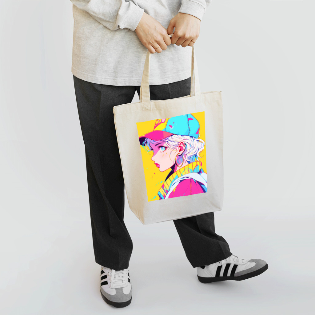 むにヱるのCool Pop AI Girl 01 Tote Bag