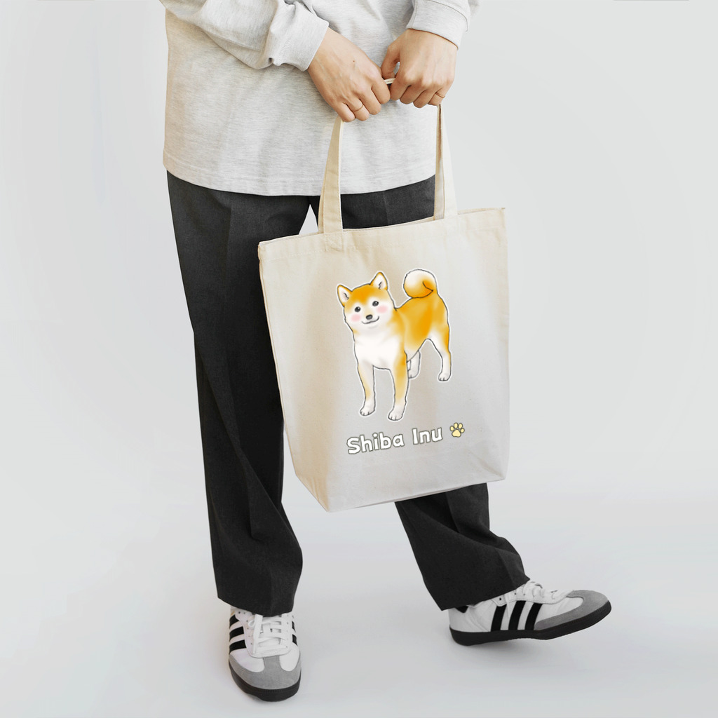 Shiba Inu Streetのちょっと照れている柴犬 Tote Bag