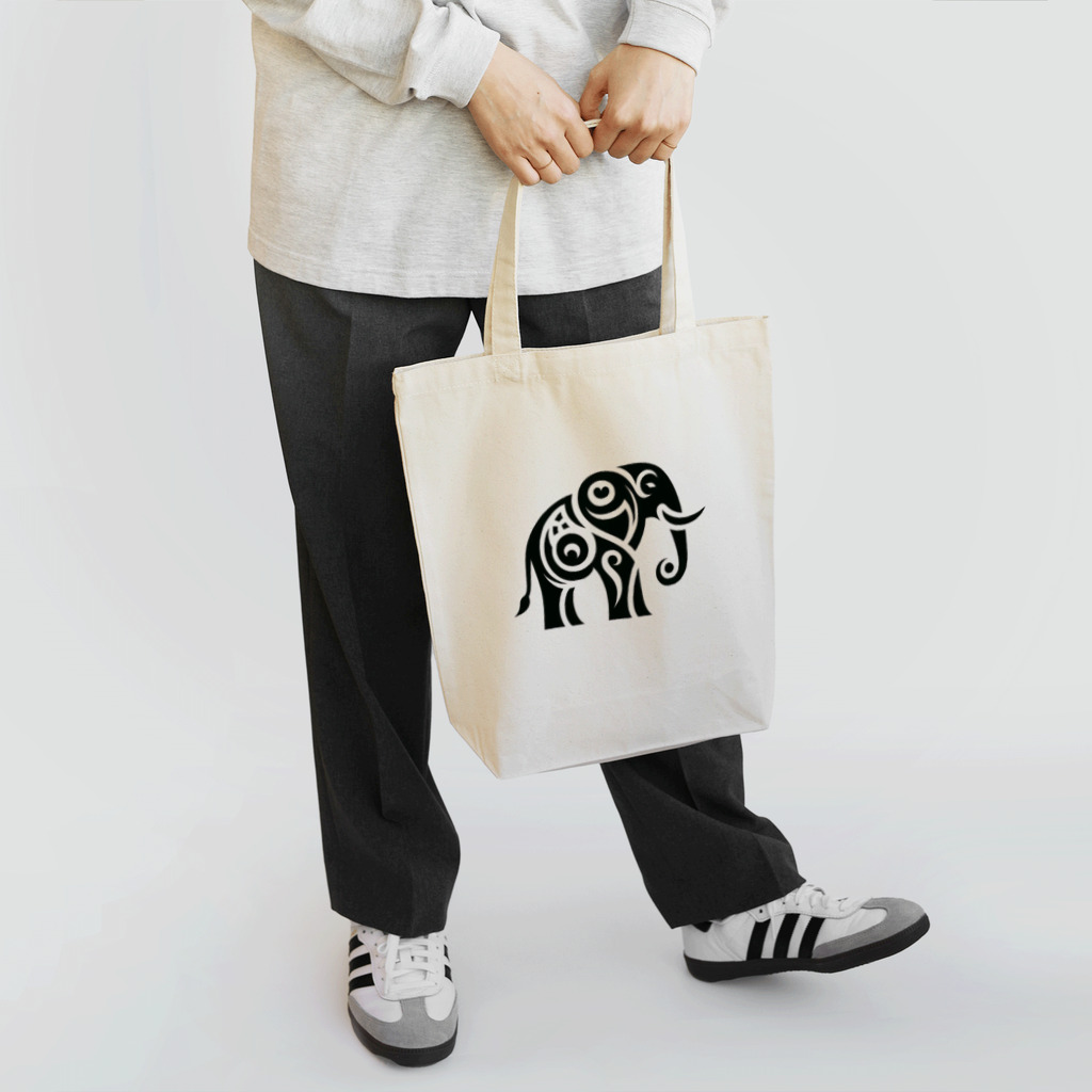 Nk-shopのElephant Tribal Tote Bag