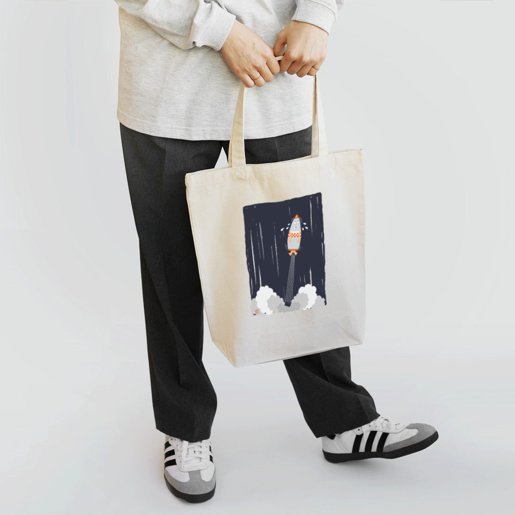 osaru_no_teのロケット Tote Bag