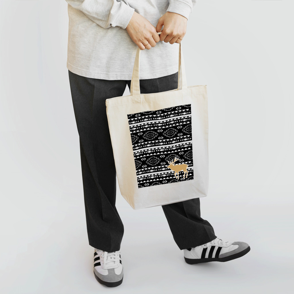 キャンプグッズ【tゑnt by leaf】のエゾシカオルテガ・キャンプグッズ Tote Bag