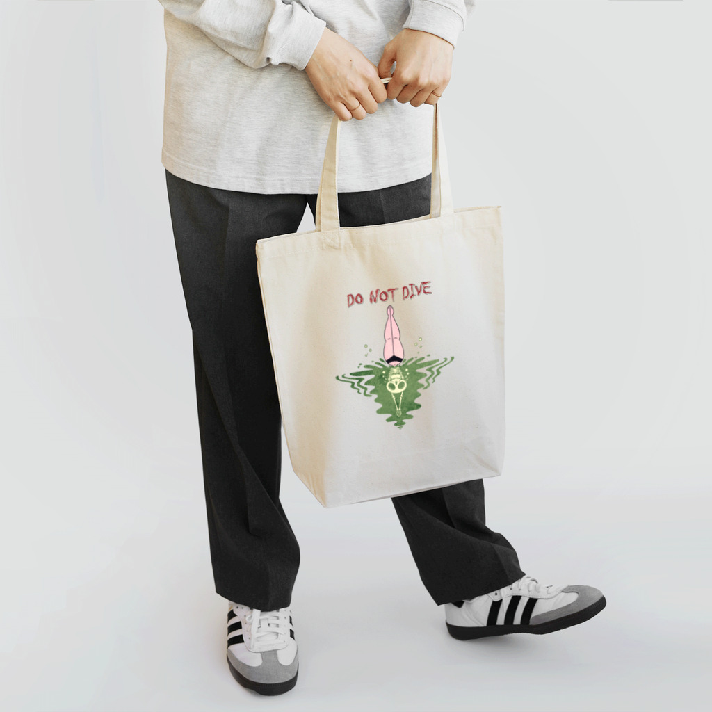 nidan-illustrationの"DO NOT DIVE" Tote Bag