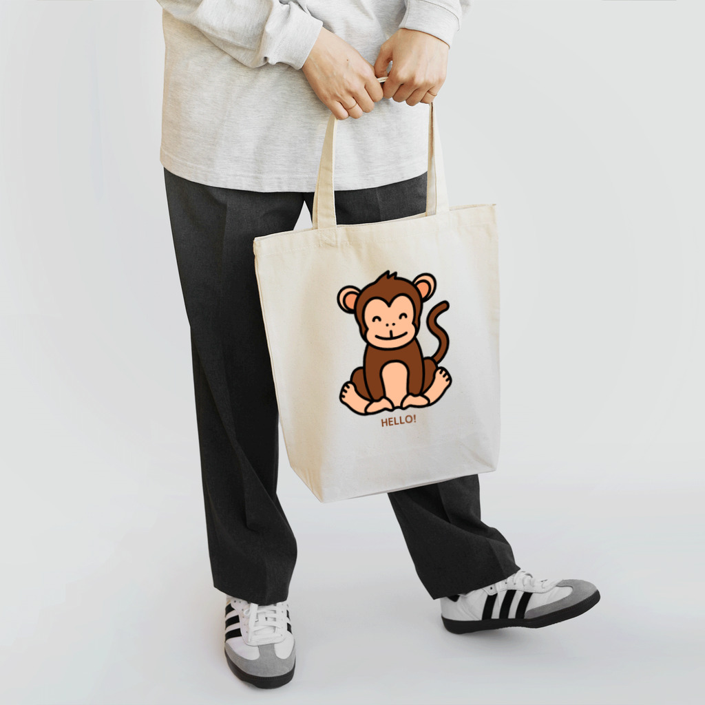 LoveAnimalのHELLO MONKEY Tote Bag