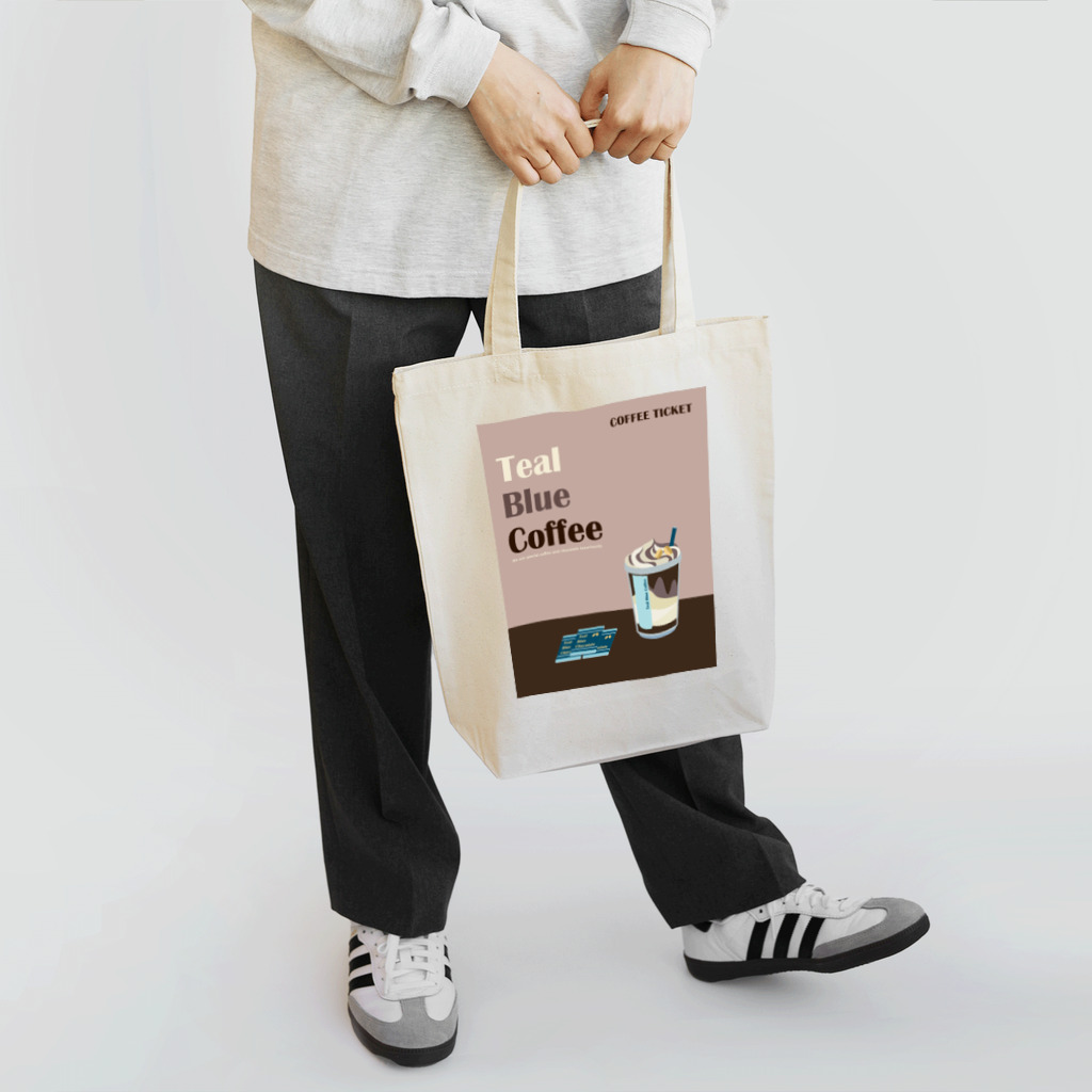 Teal Blue CoffeeのCoffee frappe Tote Bag