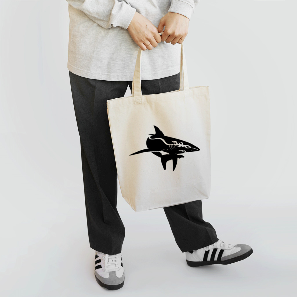 boldandnewのracing shark_No.002_BK Tote Bag