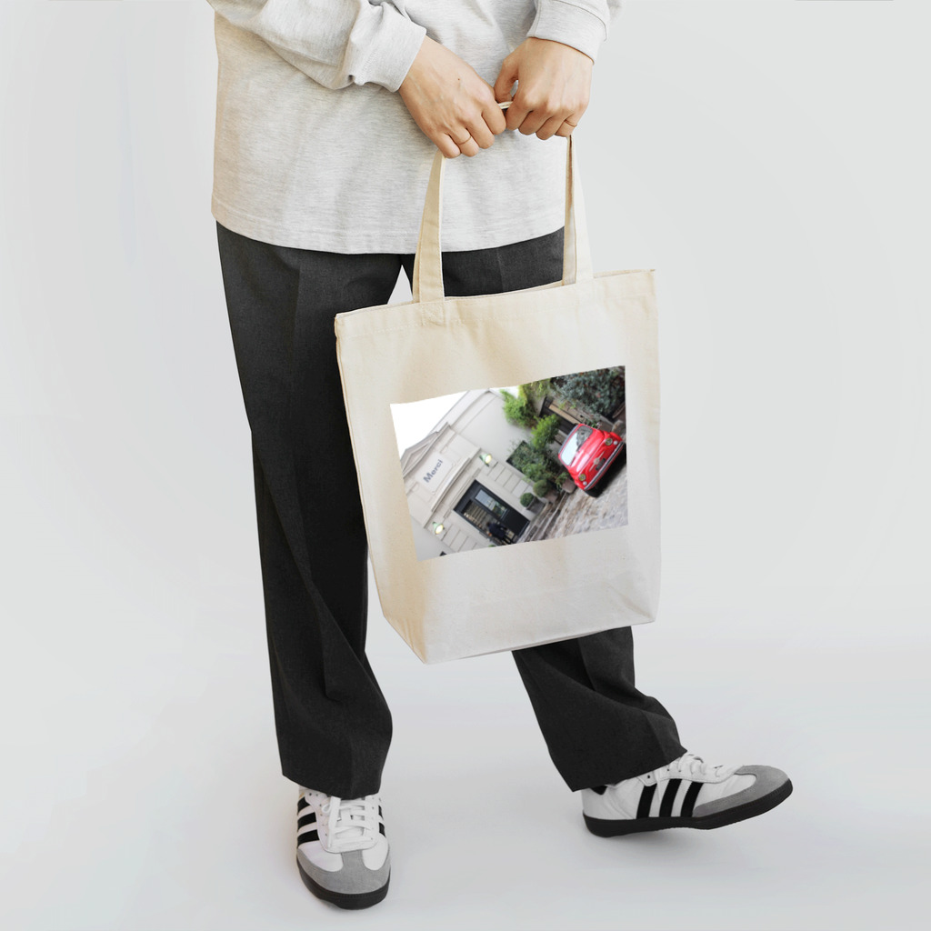 クロネコチャコとフランス額装のショップのMerci paris Tote Bag