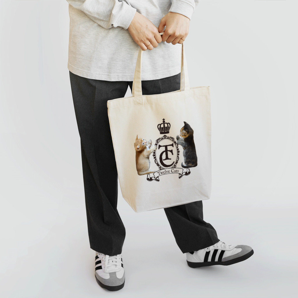 Twelve CatsのエンブレムDX Tote Bag