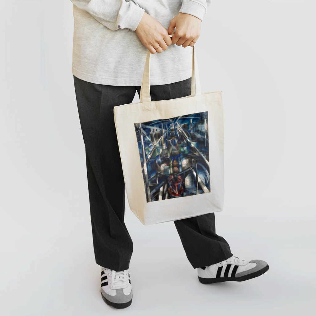 世界の絵画アートグッズのジョセフ・ステラ《ブルックリン橋》 トートバッグ