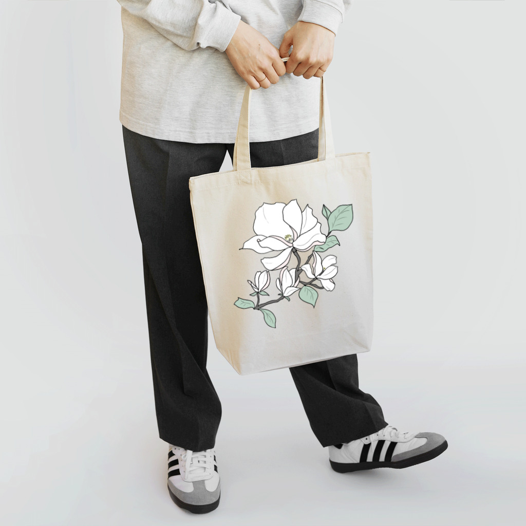 M's Studioの気高く咲くマグノリアの花 トートバッグ