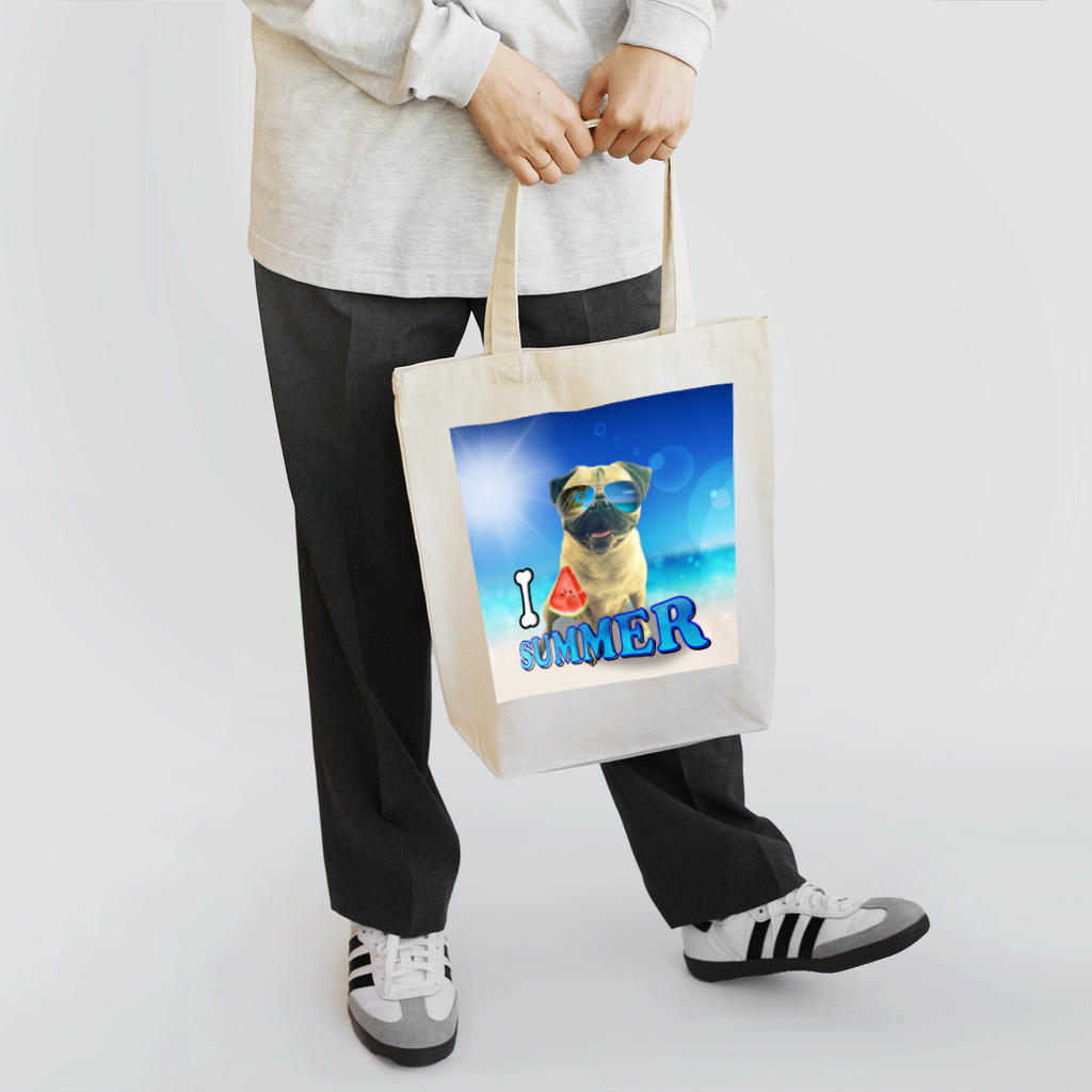 nico20190629のパグ ポコ② Tote Bag