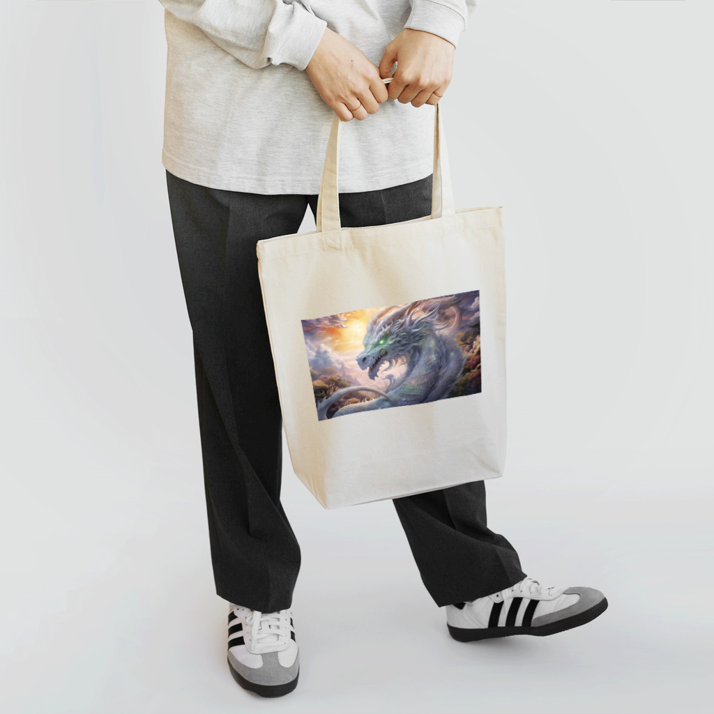 フォアネイル開運ショップの銀龍の洞察 Tote Bag