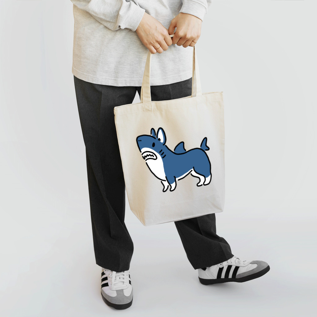 サメ わりとおもいのコーギーシャーク Tote Bag