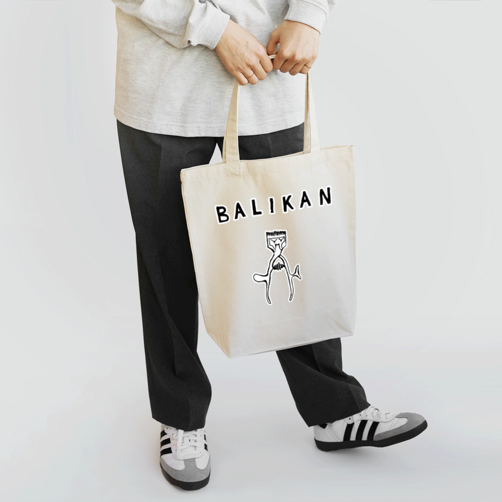 NIKORASU GOのユーモアデザインヘアカットデザイン「バリカン」（Tシャツ・パーカー・グッズ・ETC） トートバッグ
