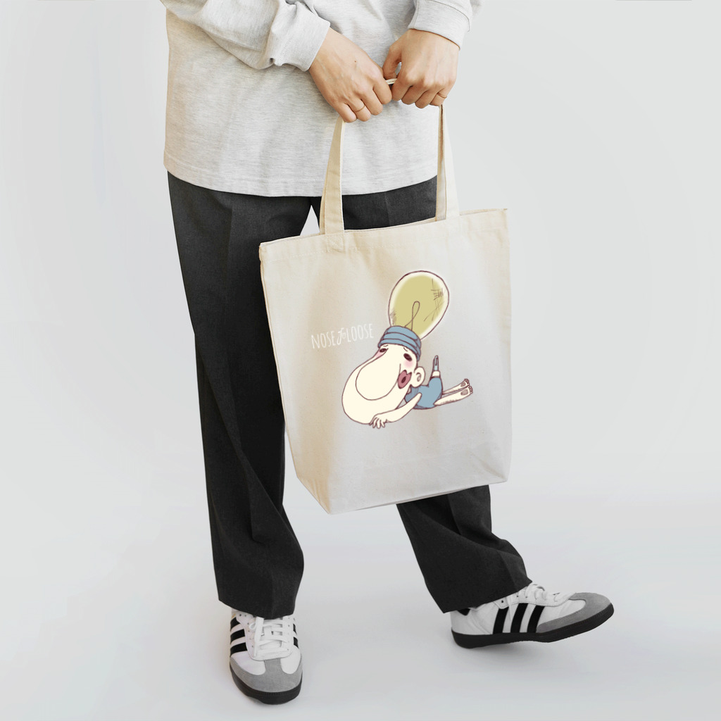 NOSE LOOSEの電球ゆるはなぁ Tote Bag