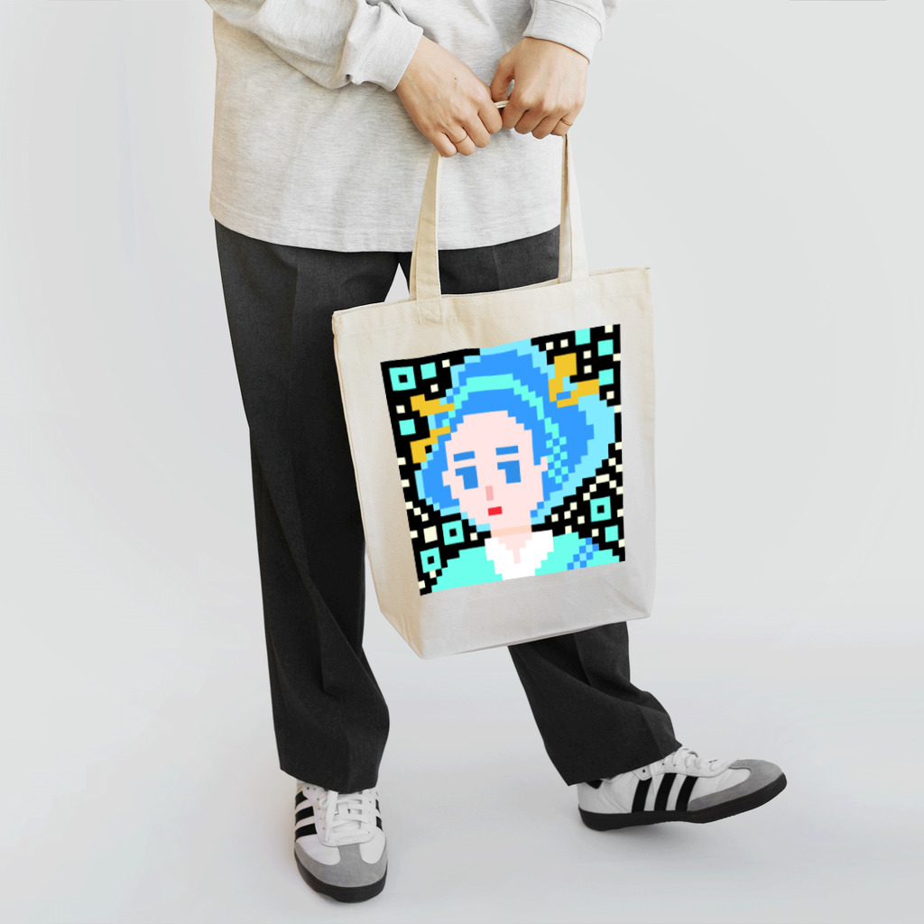 青天女AotennyoのPGC QRブルー Tote Bag