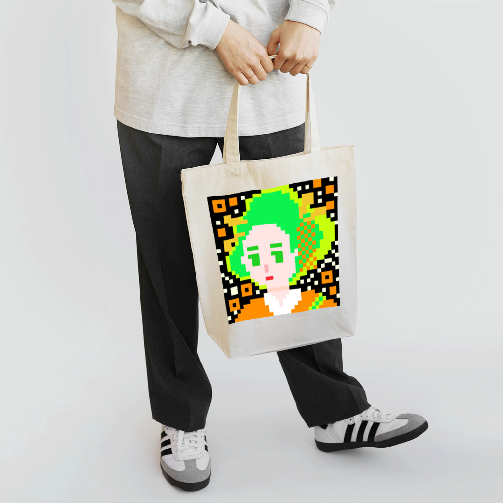 青天女AotennyoのPGC QR オレンジ Tote Bag