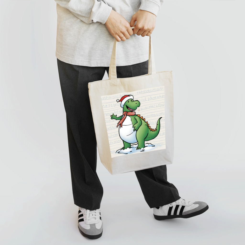 omochiのへやの恐竜のクリスマス Tote Bag