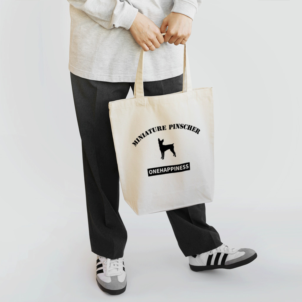 onehappinessのONEHAPPINESS　ミニチュアピンシャー Tote Bag