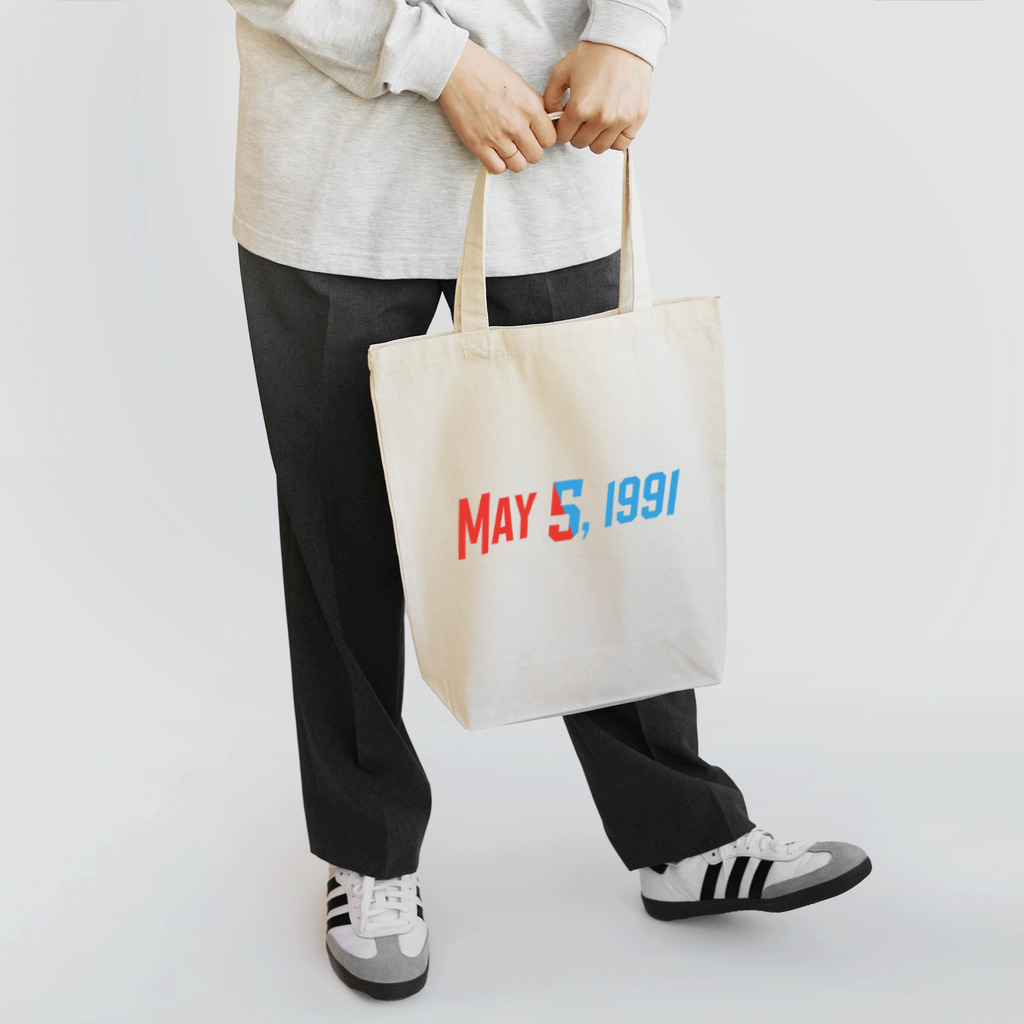 SANKAKU DESIGN STOREの1991年5月5日は彼らの記念日。 Tote Bag