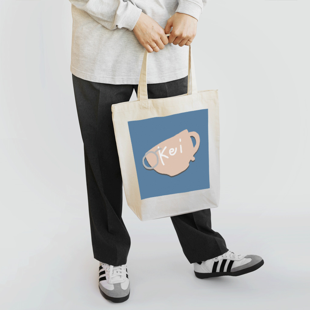 茶和口 契 ☕ 新人VtuberのKeiトートバック（青×選択色） Tote Bag