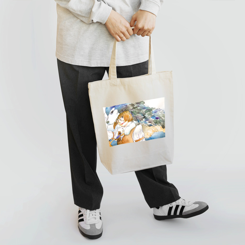 円環の街のおおかみまい Tote Bag