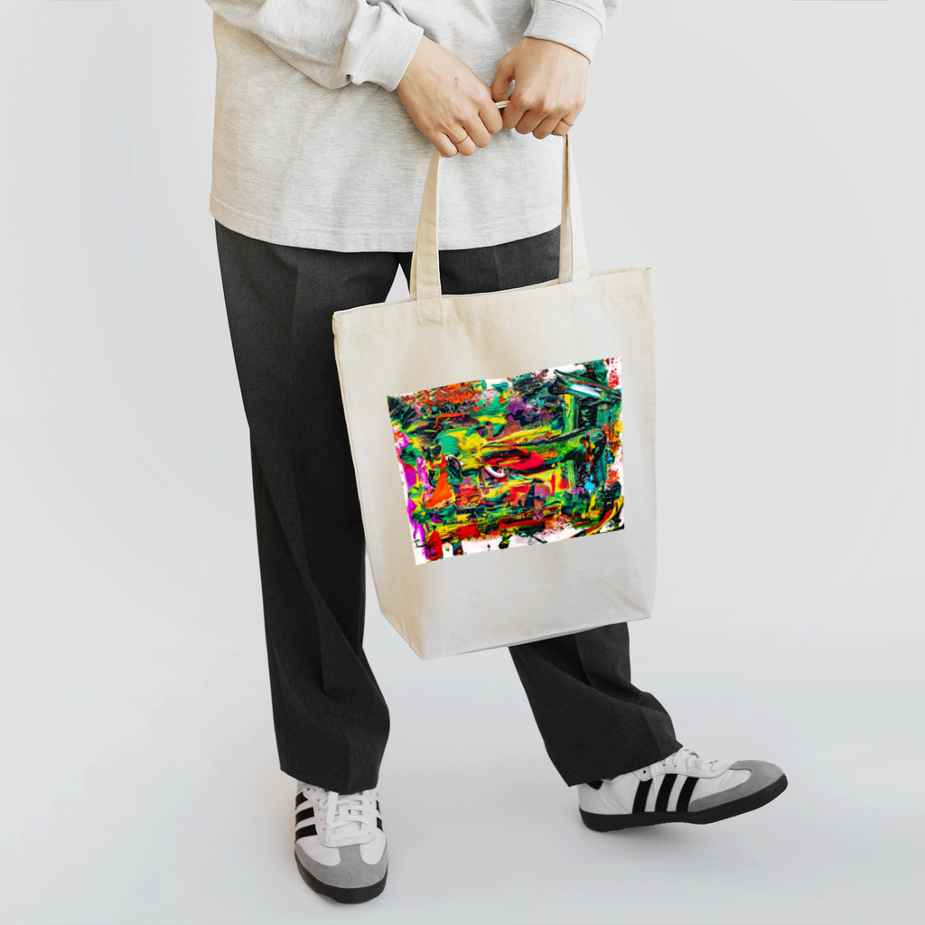 山本浩生美術商店の美術家・山本浩生　公式アイテム！！　抽象画２ トートバッグ