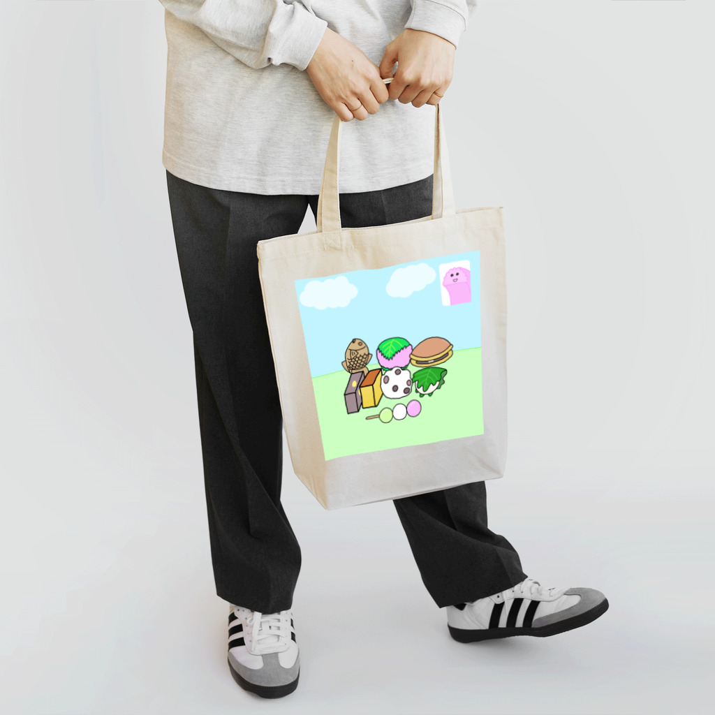 さようてんの集合写真の撮影の日に欠席したすあま Tote Bag