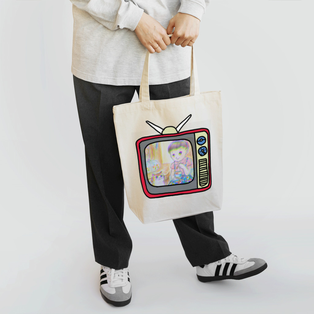 khakie shopのレトロテレビ　カラー Tote Bag