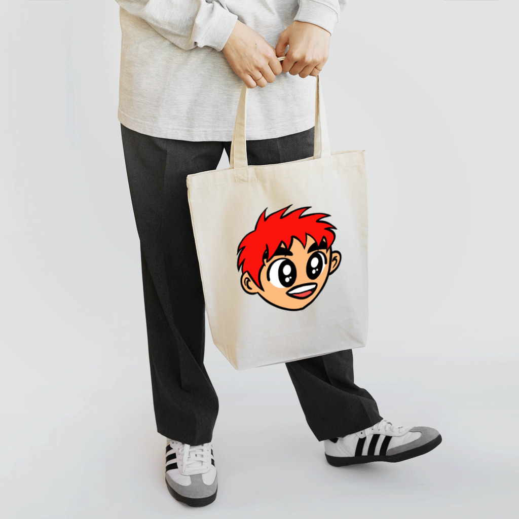 じゅうに（Jyuuni）の0007・赤い髪の少年（じゅうにブランド） トートバッグ