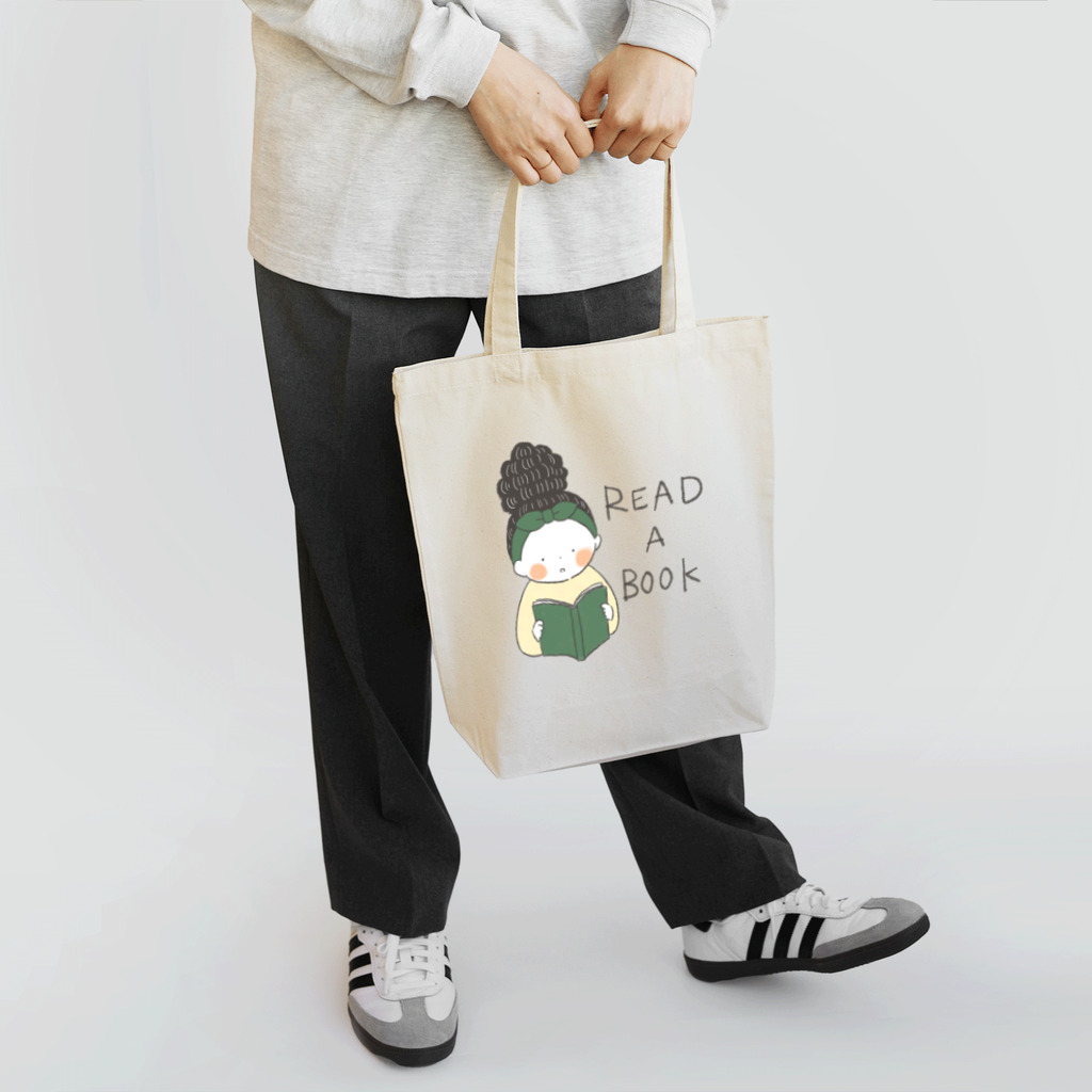 achan no omiseのREAD A BOOK Tote Bag