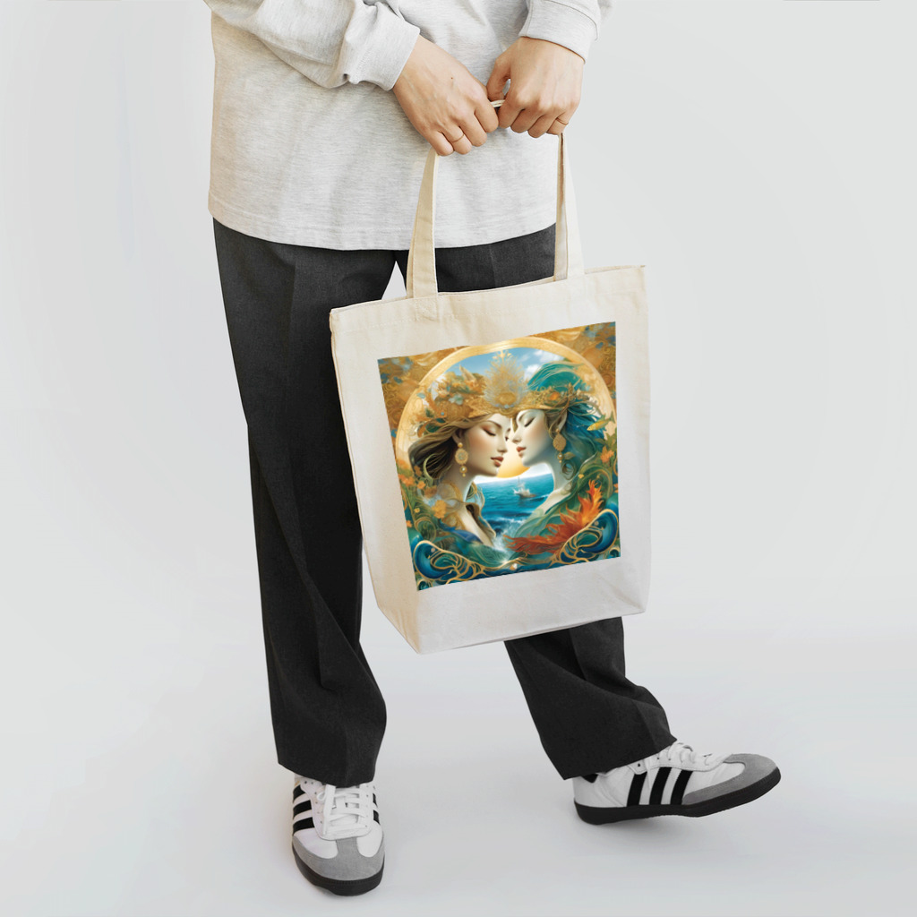 YukiMaruの海と波の祝福 Tote Bag