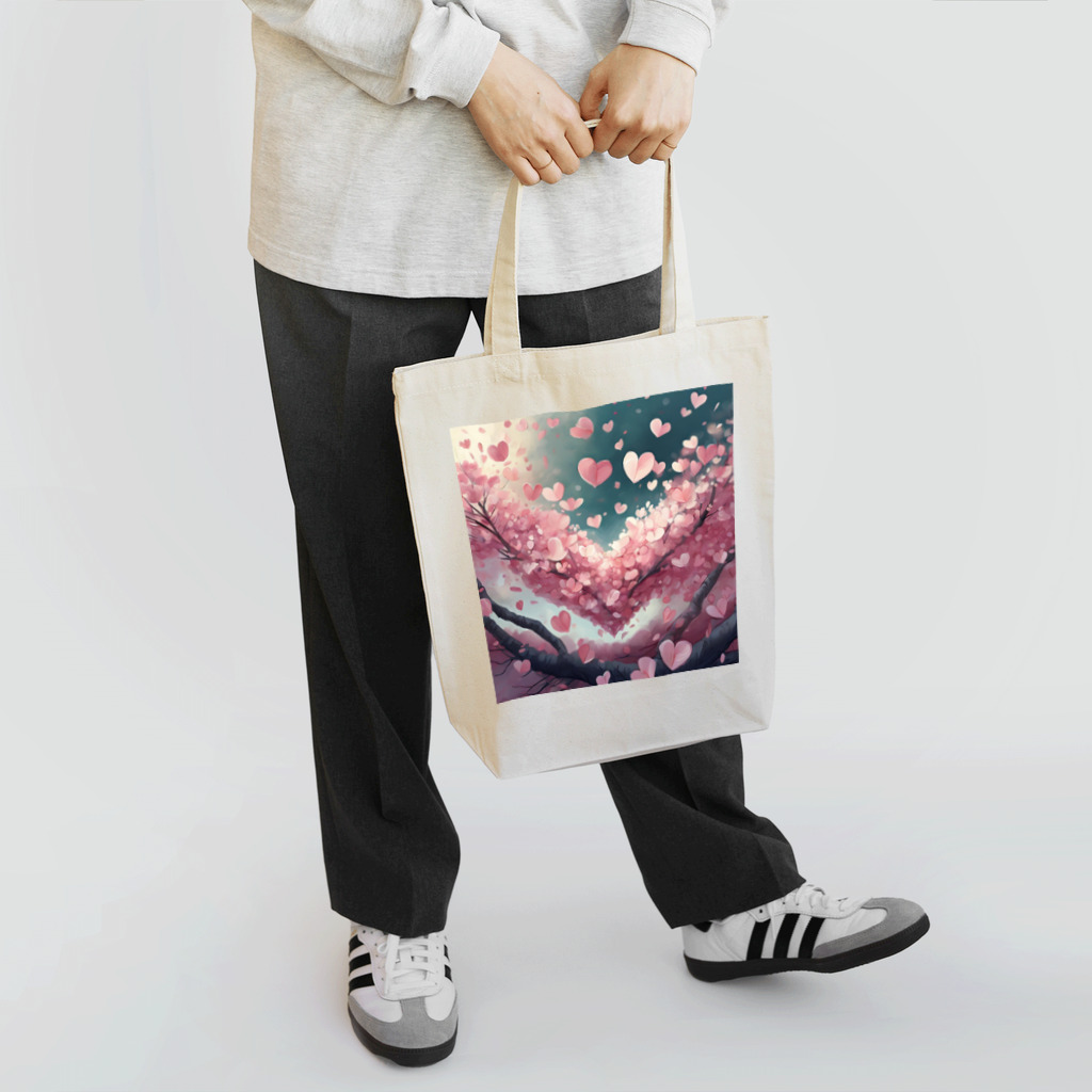 ねこねこねこんのハートさくら Tote Bag