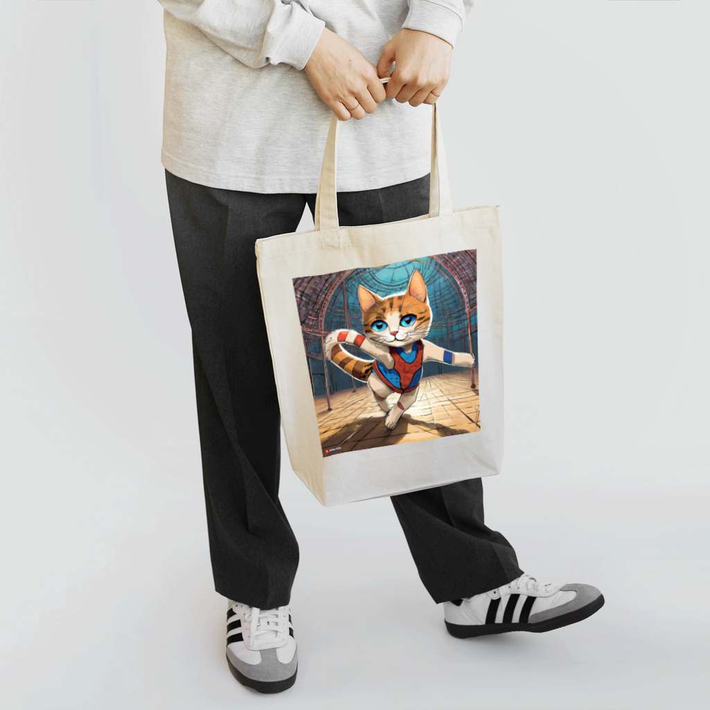 bleeの新体操する猫 Tote Bag