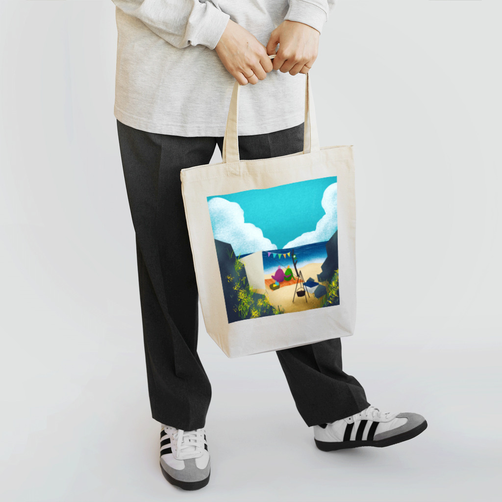 アタラシマユのCAMP - SEA Tote Bag