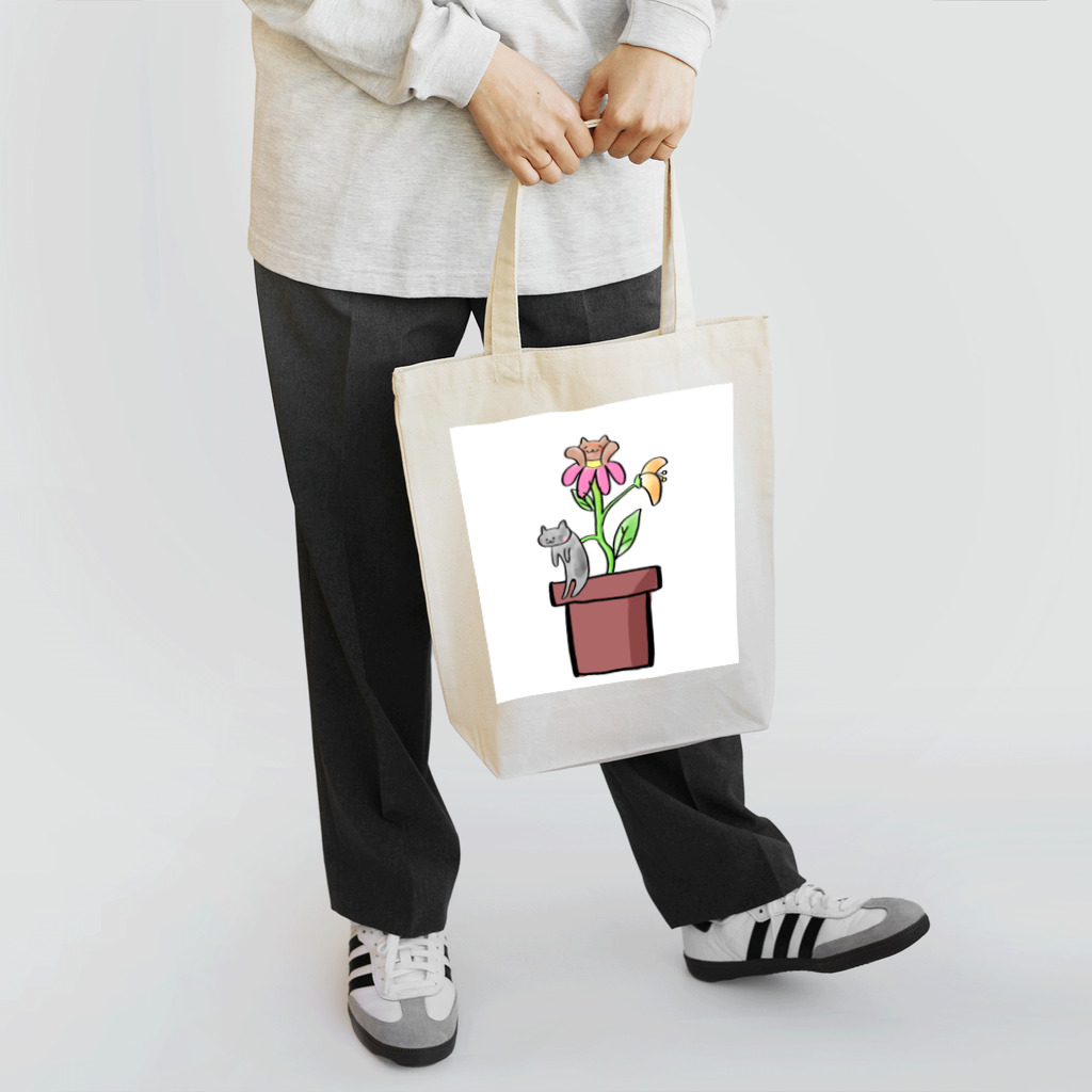 margaritaの観猫植物 トートバッグ