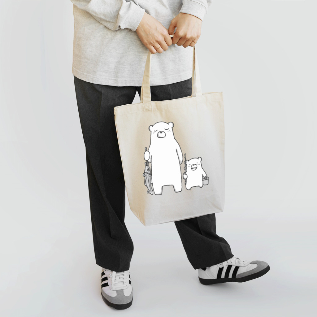 白熊便利軒の二人でさかなつり Tote Bag