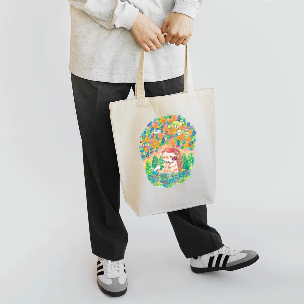 Yukie Shiratori (しらとり ゆきえ)の Hello pumpkin Tote Bag