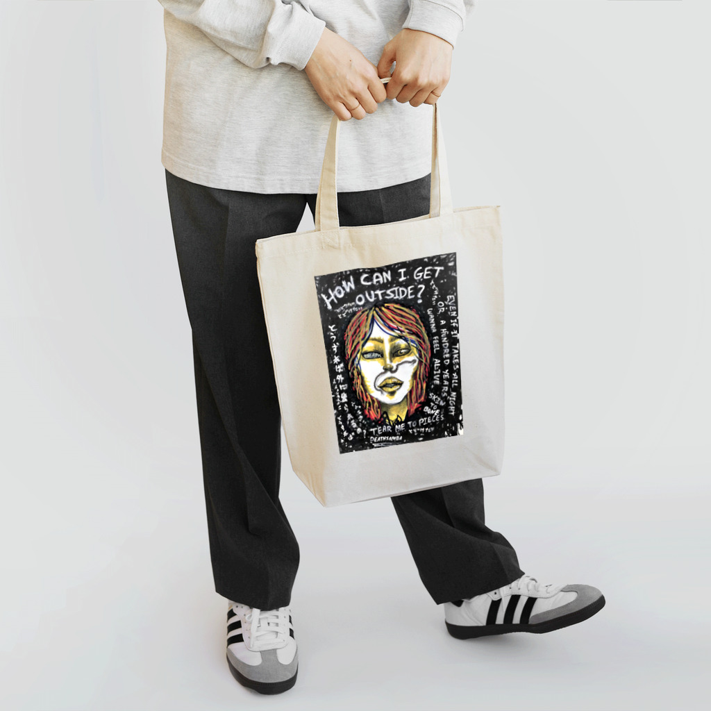 𝕯𝖊𝖆𝖙𝖍 𝕾𝖆𝖒𝖇𝖆 𝕬𝖗𝖙のどうすれば。。。 Tote Bag