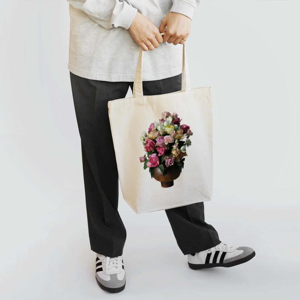 植物の絵師「洋子」の店の薔薇の花束 Tote Bag