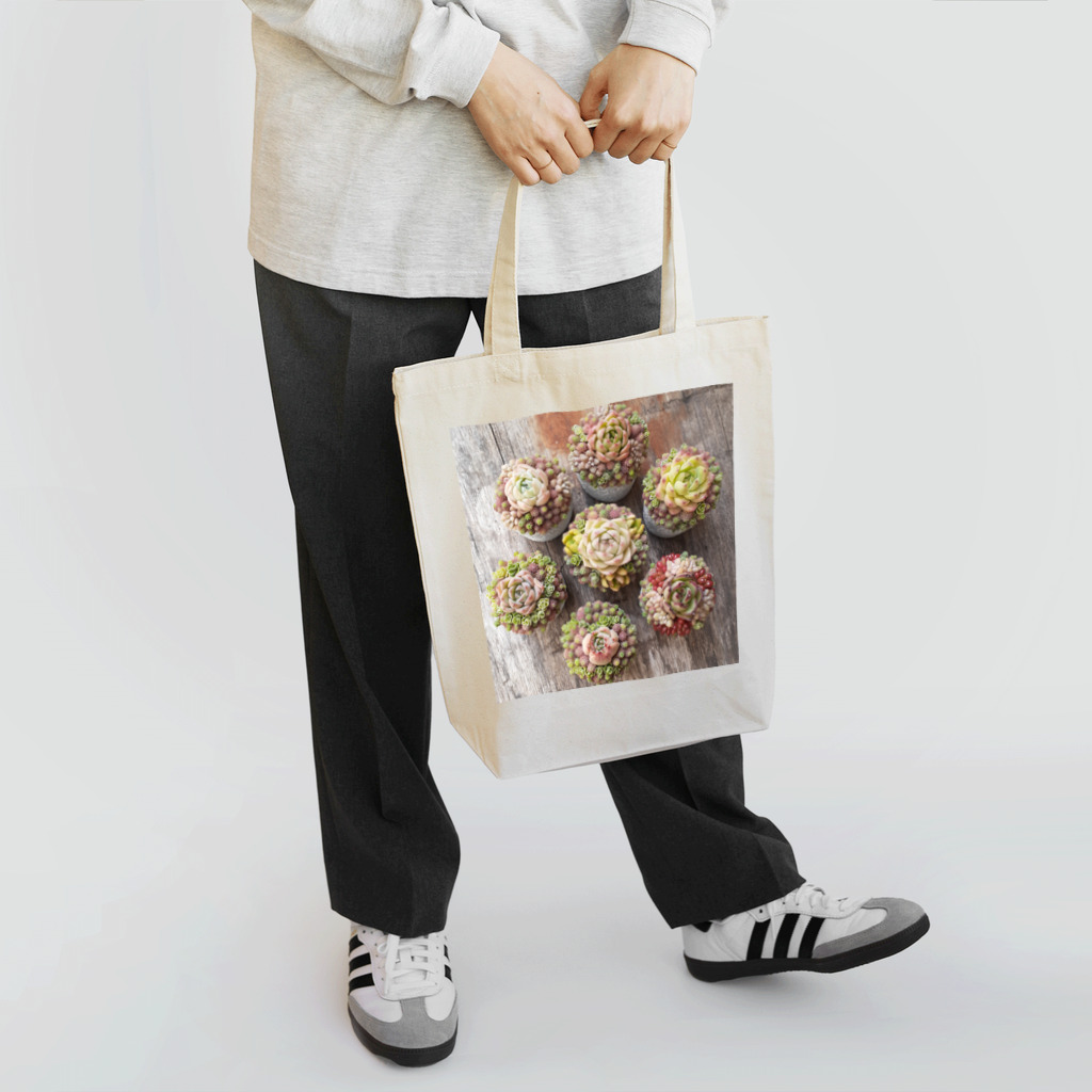 Succulent artist amt の多肉植物の寄せ植え Tote Bag