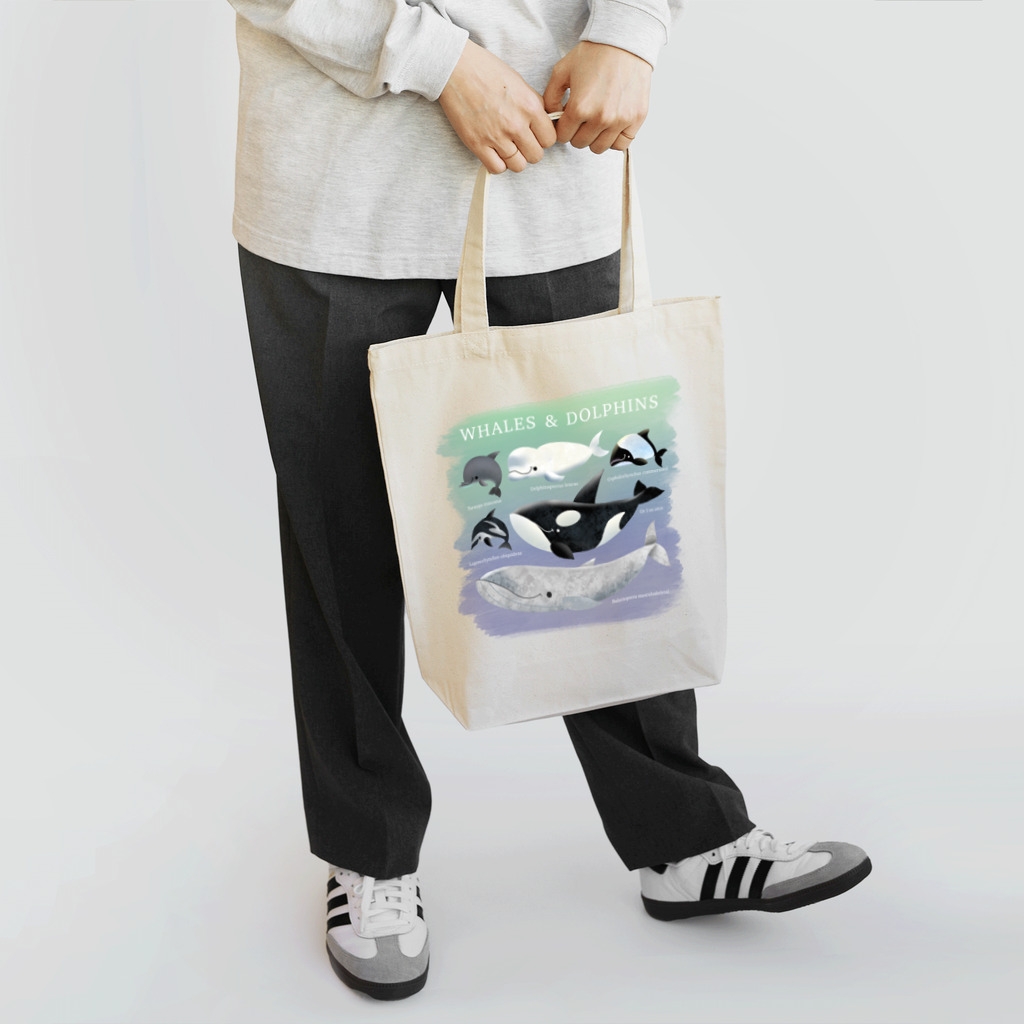 YAMAGATANIGAOE〜apparel〜のドルフィンズ＆ホエールズ Tote Bag