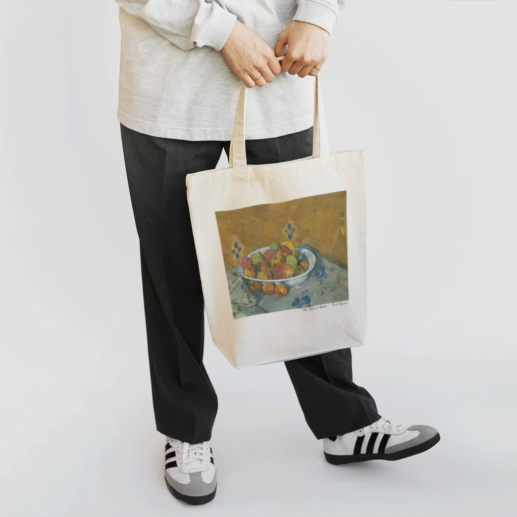 SONOTENI-ARTの017-008　ポール・セザンヌ　『リンゴのプレート』　トートバッグ トートバッグ