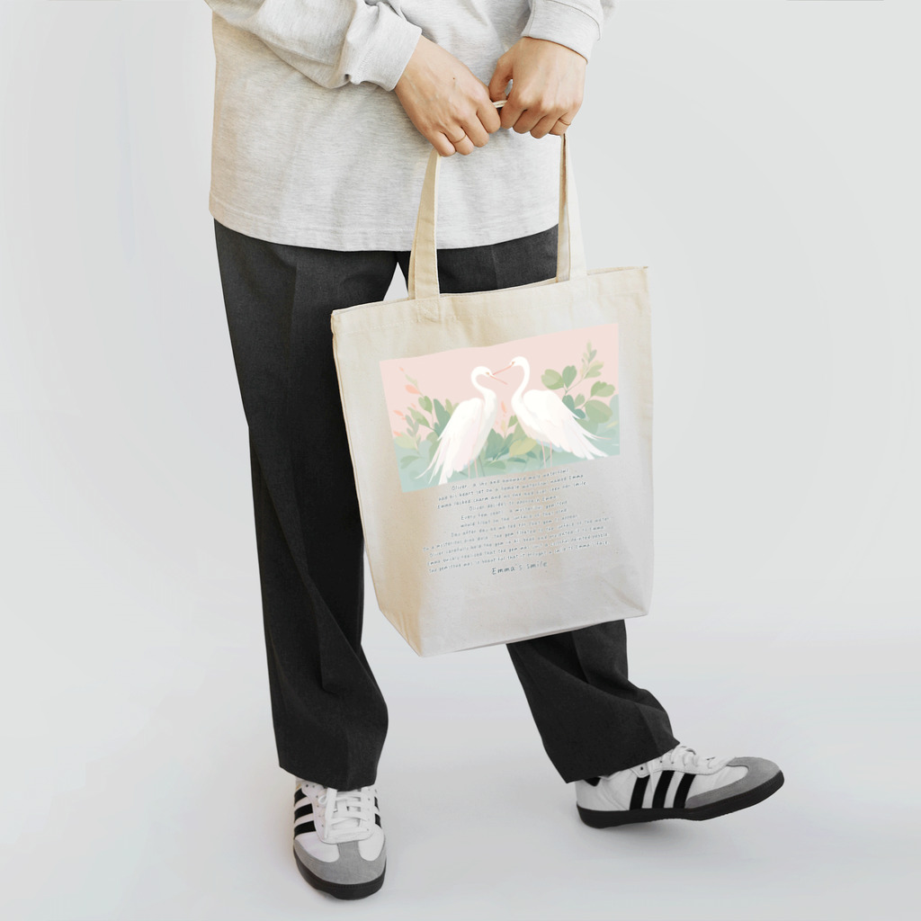 鳥救うSUZURIの『エマの笑顔』【寄付付き商品】 トートバッグ