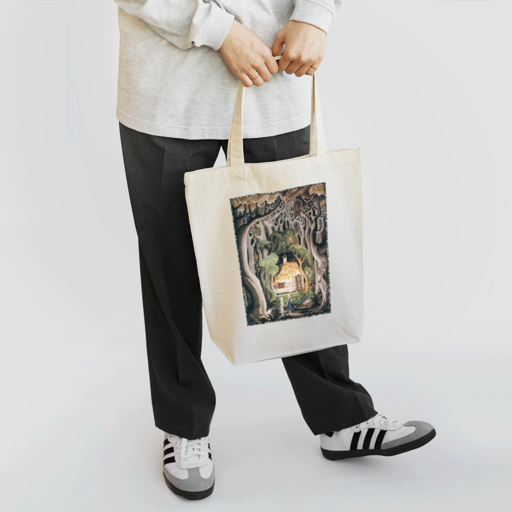 世界の絵画アートグッズのカイ・ニールセン《ヘンゼルとグレーテル》 トートバッグ