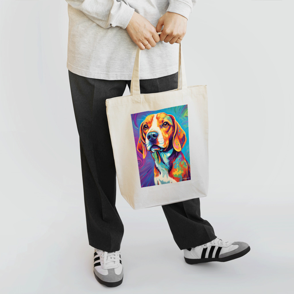 Nananas_webyasanのアーティスティックなビーグル犬 Tote Bag