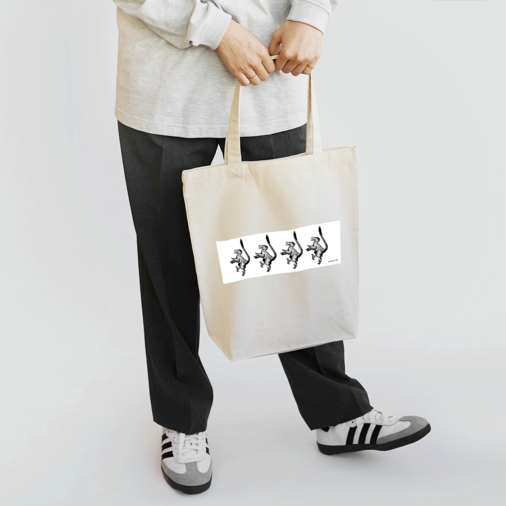 Atelier＊Lorschのヴェロキラプトル Tote Bag